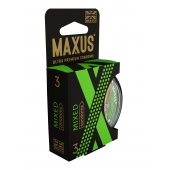 Презервативы в пластиковом кейсе MAXUS AIR Mixed - 3 шт. - Maxus - купить с доставкой в Уфе