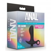Черный анальный вибратор Silicone Vibrating Prostate Massager 01 - 10,8 см. - Blush Novelties - в Уфе купить с доставкой