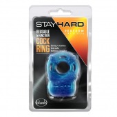 Голубое эрекционное виброкольцо Reusable 5 Function Cock Ring - Blush Novelties - в Уфе купить с доставкой