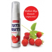 Гель-смазка Tutti-frutti с земляничным вкусом - 30 гр. - Биоритм - купить с доставкой в Уфе