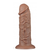 Коричневый фаллоимитатор Cubby dildo - 26,6 см. - Lovetoy в Уфе Коричневый фаллоимитатор Cubby dildo - 26,6 см. - Lovetoy