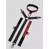 Ошейник с наручниками Reversible Faux Leather Collar and Wrist - Fifty Shades of Grey - купить с доставкой в Уфе