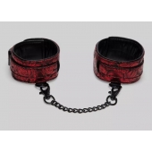 Красно-черные оковы Reversible Faux Leather Ankle Cuffs - Fifty Shades of Grey - купить с доставкой в Уфе
