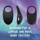 Черное эрекционное виброкольцо Thor Cockring - FeelzToys - в Уфе купить с доставкой