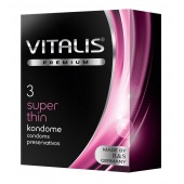 Ультратонкие презервативы VITALIS PREMIUM super thin - 3 шт. - Vitalis - купить с доставкой в Уфе