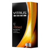 Ребристые презервативы VITALIS PREMIUM ribbed - 12 шт. - Vitalis - купить с доставкой в Уфе