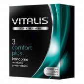 Контурные презервативы VITALIS PREMIUM comfort plus - 3 шт. - Vitalis - купить с доставкой в Уфе