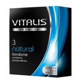 Классические презервативы VITALIS PREMIUM natural - 3 шт. - Vitalis - купить с доставкой в Уфе
