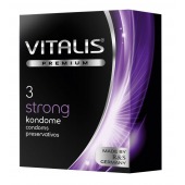 Презервативы с утолщенной стенкой VITALIS PREMIUM strong - 3 шт. - Vitalis - купить с доставкой в Уфе