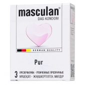 Супертонкие презервативы Masculan Pur - 3 шт. - Masculan - купить с доставкой в Уфе