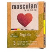 Экологически чистые презервативы Masculan Organic - 3 шт. - Masculan - купить с доставкой в Уфе