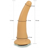 Телесная гладкая насадка Harness - 13,3 см. - LOVETOY (А-Полимер) - купить с доставкой в Уфе