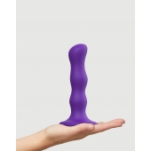 Фиолетовая насадка Strap-On-Me Dildo Geisha Balls size M - Strap-on-me - купить с доставкой в Уфе