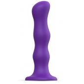 Фиолетовая насадка Strap-On-Me Dildo Geisha Balls size M - Strap-on-me - купить с доставкой в Уфе