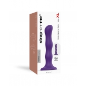 Фиолетовая насадка Strap-On-Me Dildo Geisha Balls size XL - Strap-on-me - купить с доставкой в Уфе