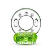 Зеленое эрекционное виброкольцо Arouser Vibrating C-Ring - Blush Novelties - в Уфе купить с доставкой
