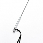 Черный кожаный стек с гладкой ручкой - 55 см. - Crazy Handmade - купить с доставкой в Уфе Черный кожаный стек с гладкой ручкой - 55 см. - Crazy Handmade - купить с доставкой в Уфе