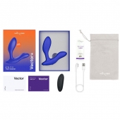 Синий анальный вибратор We-Vibe Vector+ - We-vibe - в Уфе купить с доставкой