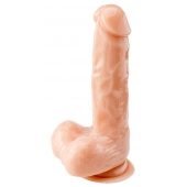 Телесный реалистичный фаллоимитатор - 18 см. - Devi купить с доставкой в интернет-магазине Orgasmix в Уфе Телесный реалистичный фаллоимитатор - 18 см. - Devi