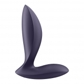 Фиолетовый анальный вибростимулятор Power Plug - Satisfyer - в Уфе купить с доставкой