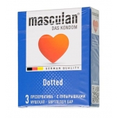 Презервативы с пупырышками Masculan Dotted - 3 шт. - Masculan - купить с доставкой в Уфе