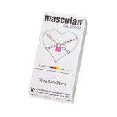 Ультрапрочные презервативы Masculan Ultra Safe Black - 10 шт. - Masculan - купить с доставкой в Уфе