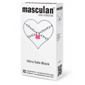 Ультрапрочные презервативы Masculan Ultra Safe Black - 10 шт. - Masculan - купить с доставкой в Уфе