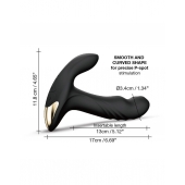 Черный вибромассажер простаты Multi P-Joy с 3 моторами - Dorcel - в Уфе купить с доставкой