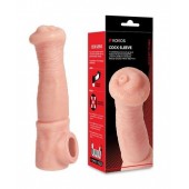 Телесная фантазийная насадка на член Cock Sleeve Size L - KOKOS - в Уфе купить с доставкой