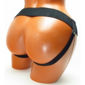 Трусики для страпона коричневого цвета - БДСМ Арсенал - купить с доставкой в Уфе