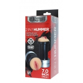 Двусторонний мастурбатор REALSTUFF 2 IN 1 HUMMER MOUTH   VAGINA - ротик и вагина - Dream Toys - в Уфе купить с доставкой