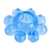 Голубая гелевая насадка-цветок - Toyfa Basic - в Уфе купить с доставкой