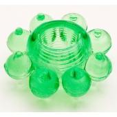 Зеленое эрекционное кольцо-цветок - Toyfa Basic - в Уфе купить с доставкой