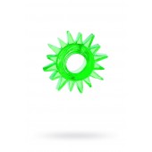 Зеленое эрекционное кольцо-солнце - Toyfa Basic - в Уфе купить с доставкой