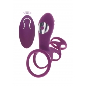 Фиолетовая эрекционная вибронасадка Halo Halo C-Ring Sleeve - Toy Joy - в Уфе купить с доставкой
