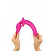 Ярко-розовый двусторонний фаллоимитатор Switch Plug-In Semi-Realistic Size L - Strap-on-me купить с доставкой в интернет-магазине Orgasmix в Уфе Ярко-розовый двусторонний фаллоимитатор Switch Plug-In Semi-Realistic Size L - Strap-on-me