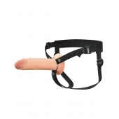 Полый страпон на ремнях 8’’ Hollow Silicone Strap-on - Pipedream - купить с доставкой в Уфе