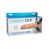 Полый страпон на ремнях 6’’ Hollow Silicone Strap-on - Pipedream - купить с доставкой в Уфе