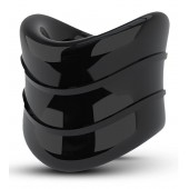 Черное эрекционное кольцо на мошонку Beef Ball Stretcher Snug X Long - Blush Novelties - в Уфе купить с доставкой