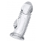 Прозрачная насадка на пенис с шипиками и коготком - 13,5 см. - A-toys - в Уфе купить с доставкой