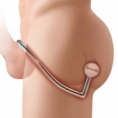 Кольцо на пенис с анальным стимулятором Stainless Steel Anal Hook   Cock Ring - BlueLine - в Уфе купить с доставкой