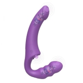 Фиолетовый безремневой страпон Straples Strap-On Dildo - Erokay - купить с доставкой в Уфе
