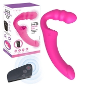 Розовый безремневой страпон Straples Strap-On Dildo - Erokay - купить с доставкой в Уфе