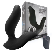 Черный вибромассажер простаты 3,5’’ Remote Control Curve P-spot Massager - 12 см. - Erokay - в Уфе купить с доставкой