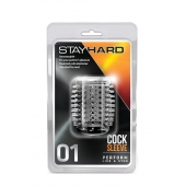 Прозрачная насадка с шипами STAY HARD COCK SLEEVE 01 CLEAR - Blush Novelties - в Уфе купить с доставкой