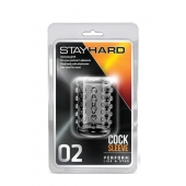 Прозрачная насадка на пенис с шишечками STAY HARD COCK SLEEVE 02 CLEAR - Blush Novelties - в Уфе купить с доставкой