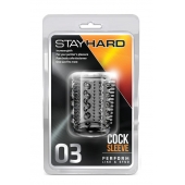 Прозрачная насадка с шипами и шишечками STAY HARD COCK SLEEVE 03 CLEAR - Blush Novelties - в Уфе купить с доставкой