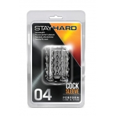 Прозрачная насадка с бороздками STAY HARD COCK SLEEVE 04 CLEAR - Blush Novelties - в Уфе купить с доставкой