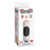 Мастурбатор-вагина Extreme Toyz Mega Grip Vibrating Stroker Mouth - Pipedream - в Уфе купить с доставкой