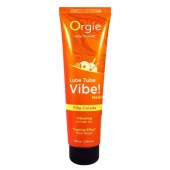 Гель с эффектом вибрации Lube Tube Vibe Medium Pina Colada - 100 мл. - ORGIE - купить с доставкой в Уфе